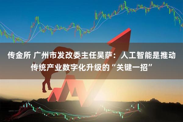 传金所 广州市发改委主任吴萨：人工智能是推动传统产业数字化升级的“关键一招”